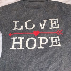 Love and hope, T-Shirt, lose fitting